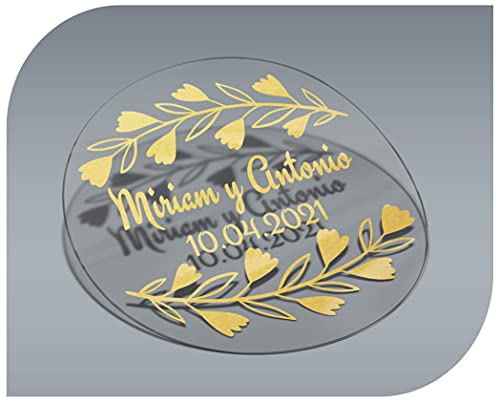 Personalisierbare Aufkleber Modell 7, mit Namen und Datum, transparent, für Einladungen, Hochzeiten, Taufen, Verlobungen, Geburtstage, Partys, Weihnachten, Vintage, Stempel Personalisierbare Aufkleber Modell 7, mit Namen und Datum, transparent, für Einladungen, Hochzeiten, Taufen, Verlobungen, Geburtstage, Partys, Weihnachten, Vintage, Stempel von CrisPhy