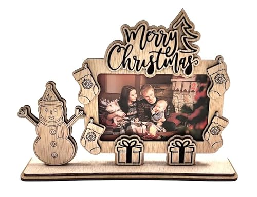 Weihnachts-Bilderrahmen, Weihnachtsdekoration aus Holz. von CrisPhy