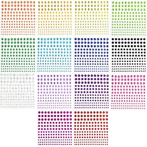 2310 Stück Glitzersteine Selbstklebend, 14 Blätter Glitzersteine Selbstklebend Gesicht, Strasssteine Selbstklebend,Glitzer Basteln Diamanten für Gesichts-Make-Up Fingernagel Dekorationen Und Urlaubszu 2310 Stück Glitzersteine Selbstklebend, 14 Blätter Glitzersteine Selbstklebend Gesicht, Strasssteine Selbstklebend,Glitzer Basteln Diamanten für Gesichts-Make-Up Fingernagel Dekorationen Und Urlaubszu von Criveple