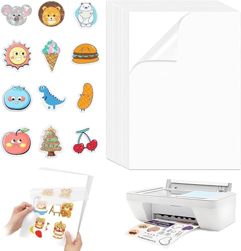 30 Stk A4 Aufkleber Papier zum Drucken, Selbstklebende Folien Bedrucken, Bedrucken Klebefolien Druckerpapier Wasserfest Stickerpapier zum Bedrucken für Laser & Tintenstrahldrucker 30 Stk A4 Aufkleber Papier zum Drucken, Selbstklebende Folien Bedrucken, Bedrucken Klebefolien Druckerpapier Wasserfest Stickerpapier zum Bedrucken für Laser & Tintenstrahldrucker von Criveple