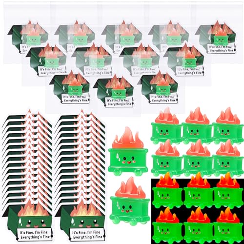 CroBlissful 100-teiliges Set zur Wertschätzung von Mitarbeitern, Emotionale Unterstützung, Kunstharz, leuchtend, Dumpster, Ornament, Dankeschön, Geschenk für Kollegen, Feuergeschenk mit positiven von CroBlissful