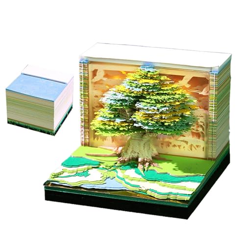 Croovepi 3D-Kalender 2026, 3D-Skulpturenkalender 2026, -Fluss-Design, Abreiß-Notizblock für Zuhause, Workout, Schule, Pendeln, Urlaub, Lehrer von Croovepi