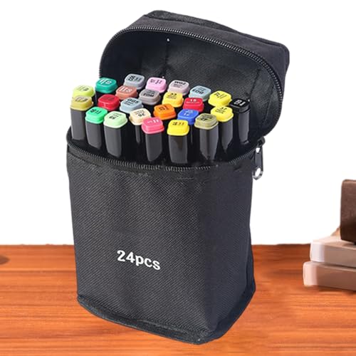 Croovepi Marker-Set | doppelseitige Graffiti-Marker | Farbstifte mit Tasche, Kunstbedarf-Set für Illustration, Manga, Handwerk, Graffiti, , Schule, Klassenzimmer, Reisen Croovepi Marker-Set | doppelseitige Graffiti-Marker | Farbstifte mit Tasche, Kunstbedarf-Set für Illustration, Manga, Handwerk, Graffiti, , Schule, Klassenzimmer, Reisen von Croovepi