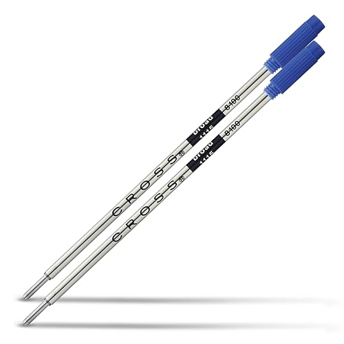Cross 8100-2 Kugelschreibermine (Strichstärke B, dokumentenecht) 2 Stück blau von Cross