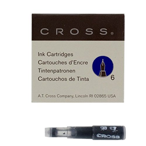 Cross 8924 Füllfederhalter Tintenpatronen, 6 Stück, blau/schwarz Cross 8924 Füllfederhalter Tintenpatronen, 6 Stück, blau/schwarz von Cross