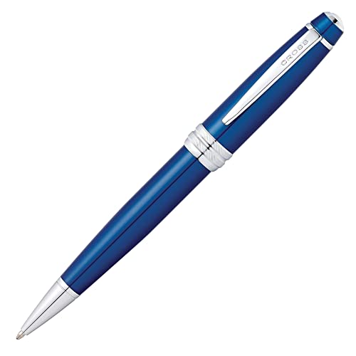 Cross Bailey Kugelschreiber (Drehmechanik, Schreibfarbe schwarz, Strichstärke M) lack blau von Cross