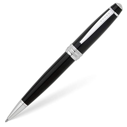 Cross Bailey Kugelschreiber (Drehmechanik, Schreibfarbe schwarz, Strichstärke M, inkl. Premium-Geschenkbox) lack schwarz von Cross