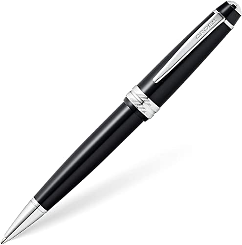 Cross Bailey Light Kugelschreiber (Strichstärke F, Schreibfarbe: schwarz, inkl. Geschenkverpackung) schwarz, 1 Stück (1er Pack) von Cross