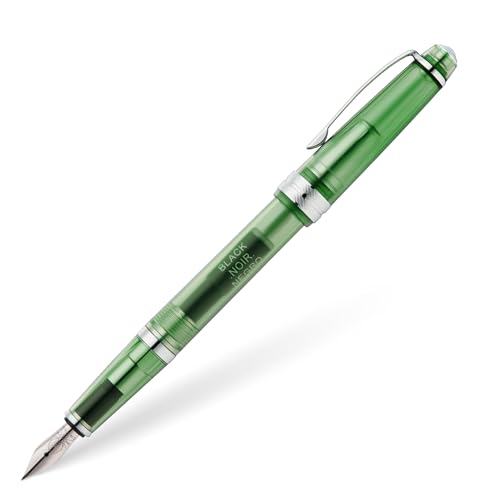 Cross Bailey Light Translucent Füllfederhalter (XF-Feder aus Edelstahl, inkl. schwarzer Tintenpatrone 8921, Premium Geschenkverpackung) transluzent grün/chrom von Cross