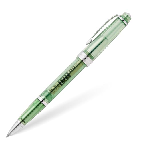 Cross Bailey Light Translucent Kugelschreiber (Kugelschreibermine 8562-1 schwarz, Strichstärke M - medium, dokumentenecht, Kappenmodell, Premium Geschenkverpackung) transluzent grün/chrom von Cross
