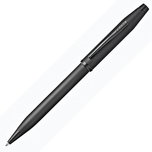 Cross Century II Kugelschreiber (Strichstäke M, Schreibfarbe: schwarz, inkl. Premium Geschenkbox) schwarz strukturiert von Cross
