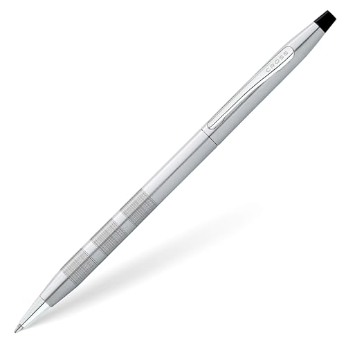Cross Classic Century Kugelschreiber (Strichstärke M, Schreibfarbe: schwarz, nachfüllbar, inkl. Premium Geschenkbox) Satin-Chrom von Cross