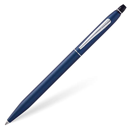 Cross Click Kugelschreiber (Druckmechanik, Schreibfarbe: schwarz) blau-Lack von Cross