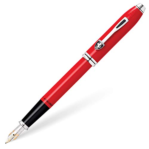 Cross Townsend Ferrari Füllfederhalter (F-Feder, Patronenfarbe: schwarz, inkl. Premium Geschenkbox) rot-lack von Cross