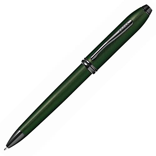 Cross Townsend Kugelschreiber (Strichstärke M, Schreibfarbe: schwarz, nachfüllbar, inkl. Luxus Geschenkbox) Grün strukturiert von Cross