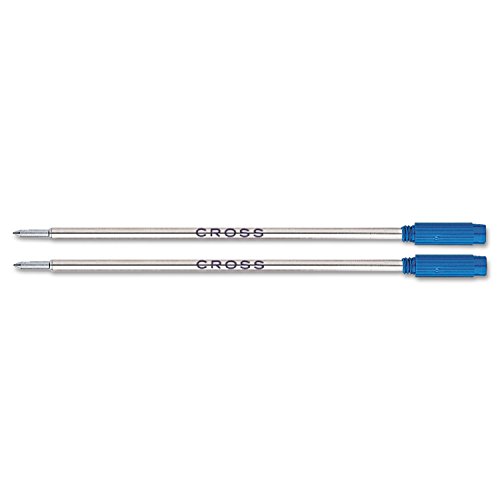 Ersatzminen für Cross Kugelschreiber, mittelgroß, Blau Tinte, 2/Pack von Cross