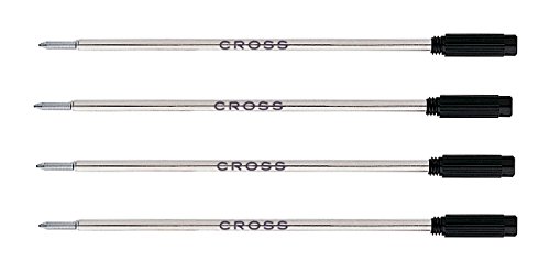 Kreuz Medium Kugelschreiber-Mine – Schwarz (4 Stück) von Cross