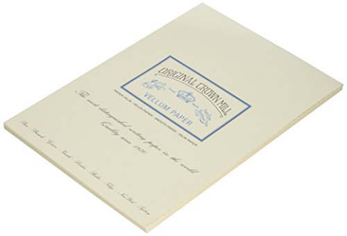 Original Crown Mill Classic Line Schreibblock, A4-Format, Velin-glatt, Cremefarben, 50 Stück Original Crown Mill Classic Line Schreibblock, A4-Format, Velin-glatt, Cremefarben, 50 Stück von Crown Mill