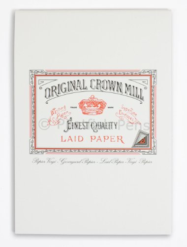 Original Crown Mill 'Classic Line' Schreibblock, DIN A4, Büttenpapier mit feiner Rippenstruktur, Weiß - 50 Blatt Original Crown Mill 'Classic Line' Schreibblock, DIN A4, Büttenpapier mit feiner Rippenstruktur, Weiß - 50 Blatt von Crown Mill