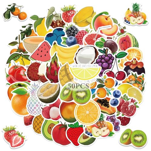 50 Stück Früchte Aufkleber Set, Graffiti Pack Früchte Sticker,Wasserdichte Vinyl Sticker für Kinder Jugendliche Erwachsene, Obst Gemüse Aufkleber Laptop, Jungen,Scrapbook,Skateboard,Auto,Gepäck 50 Stück Früchte Aufkleber Set, Graffiti Pack Früchte Sticker,Wasserdichte Vinyl Sticker für Kinder Jugendliche Erwachsene, Obst Gemüse Aufkleber Laptop, Jungen,Scrapbook,Skateboard,Auto,Gepäck von Crrynuo