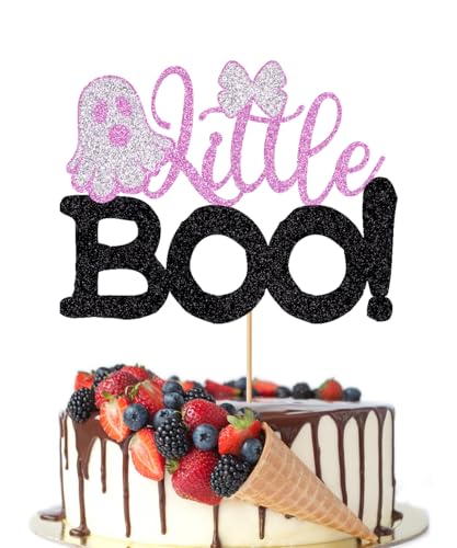 Crseniny Glitzernder Geist Little Boo Halloween-Kuchenaufsatz, Happy Boo Day, Geister-Kuchenpicker, Babyparty, Kindergeburtstag, Party-Dekoration Crseniny Glitzernder Geist Little Boo Halloween-Kuchenaufsatz, Happy Boo Day, Geister-Kuchenpicker, Babyparty, Kindergeburtstag, Party-Dekoration von Crseniny