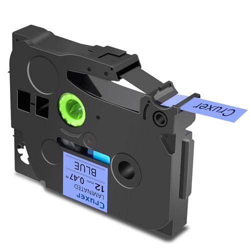 Cruxer 1er-Packung Kompatibel für Brother P-touch TZe-531 Blue Laminierte Bänder,Schwarz auf Blau 0,47'' 12mm x 8m Schriftband Ersatz für Brother PT-H100R PT-200 PT-H105 PT-H110 PT-D410 PT-E110VP Cruxer 1er-Packung Kompatibel für Brother P-touch TZe-531 Blue Laminierte Bänder,Schwarz auf Blau 0,47'' 12mm x 8m Schriftband Ersatz für Brother PT-H100R PT-200 PT-H105 PT-H110 PT-D410 PT-E110VP von Cruxer