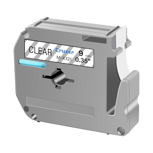 Cruxer 20 Packung Ersatz für P Touch M-K121 MK121 M121 Schwarz auf Klar 9mm 0,35 3/8 M Klebeband Klar für Ptouch PT-M95 PT-80 PT-90 PT-70 PT-55 PT-65 PT-85 PT-45 PT-70BM PT-100 Etikettendrucker Cruxer 20 Packung Ersatz für P Touch M-K121 MK121 M121 Schwarz auf Klar 9mm 0,35 3/8 M Klebeband Klar für Ptouch PT-M95 PT-80 PT-90 PT-70 PT-55 PT-65 PT-85 PT-45 PT-70BM PT-100 Etikettendrucker von Cruxer
