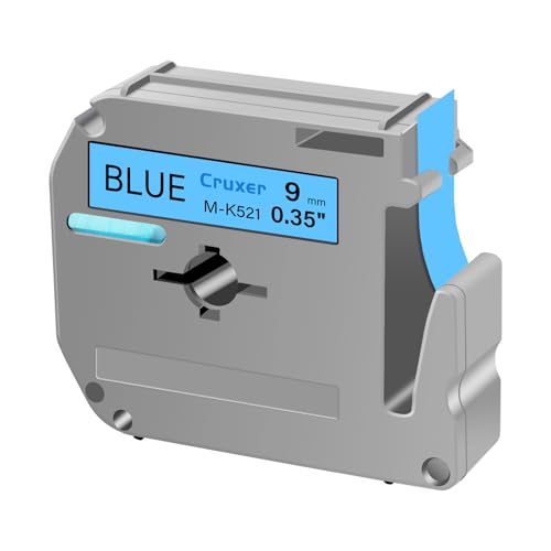 Cruxer 20 Packung Ersatz für P Touch M-K521 MK521 M521 Schwarz auf Blau 9mm 0,35 3/8 M Klebeband Blau für Ptouch PT-M95 PT-80 PT-90 PT-70 PT-55 PT-65 PT-85 PT-45 PT-70BM PT-100 Etikettendrucker Cruxer 20 Packung Ersatz für P Touch M-K521 MK521 M521 Schwarz auf Blau 9mm 0,35 3/8 M Klebeband Blau für Ptouch PT-M95 PT-80 PT-90 PT-70 PT-55 PT-65 PT-85 PT-45 PT-70BM PT-100 Etikettendrucker von Cruxer
