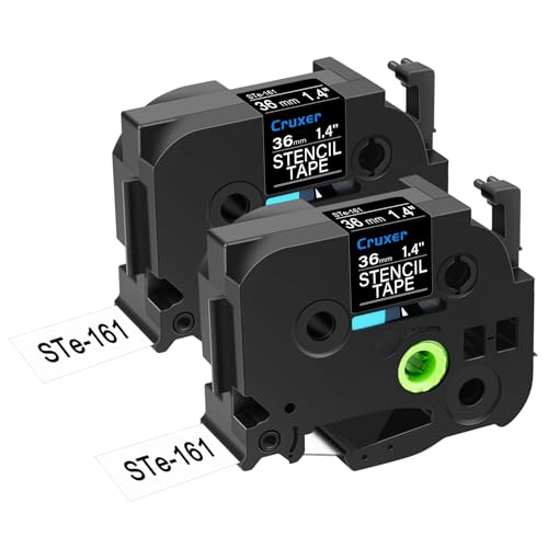 Cruxer 2er-Packung Ersatz für P-touch STe-161 ST-161 STe161 Elektrochemisches Ätzetiketten-Schablonen-Metallband 36 mm 1,4 Zoll 3M für Ptouch PT530 550 9200pc 9200dx 9400 9500pc 9600 9700PC Drucker Cruxer 2er-Packung Ersatz für P-touch STe-161 ST-161 STe161 Elektrochemisches Ätzetiketten-Schablonen-Metallband 36 mm 1,4 Zoll 3M für Ptouch PT530 550 9200pc 9200dx 9400 9500pc 9600 9700PC Drucker von Cruxer