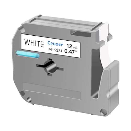 Cruxer 30 Packung Ersatz für P Touch M Schriftbänder M-K231 MK231 M231 M-K231s, Schwarz auf Weiß, 12 mm, 0,47 1/2, für Ptouch PT-M95 PT-80 PT-90 PT-70 PT-65 PT-85 PT-45 PT-70BM Etikettendrucker Cruxer 30 Packung Ersatz für P Touch M Schriftbänder M-K231 MK231 M231 M-K231s, Schwarz auf Weiß, 12 mm, 0,47 1/2, für Ptouch PT-M95 PT-80 PT-90 PT-70 PT-65 PT-85 PT-45 PT-70BM Etikettendrucker von Cruxer