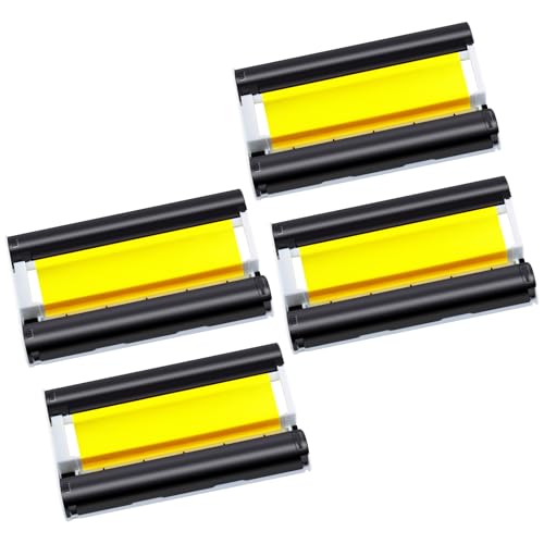 Cruxer 4 Pack Compatible for Canon Selphy CP1500 CP1300 KP patrone 10x15 Fotopapier Tintenpatronen for Selphy CP CP910 CP780 CP760 CP1000 CP1200 Photo Papier Printer Cruxer 4 Pack Compatible for Canon Selphy CP1500 CP1300 KP patrone 10x15 Fotopapier Tintenpatronen for Selphy CP CP910 CP780 CP760 CP1000 CP1200 Photo Papier Printer von Cruxer