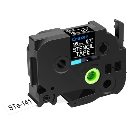 Cruxer 40er-Packung Ersatz für P-touch STe-141 ST-141 STe141 Elektrochemisches Ätzetiketten-Schablonen-Metallband 18 mm 0,7 Zoll 3M für Ptouch PT-D400 D450 E500 D600 H300 E300 P710BT 2600 Drucker Cruxer 40er-Packung Ersatz für P-touch STe-141 ST-141 STe141 Elektrochemisches Ätzetiketten-Schablonen-Metallband 18 mm 0,7 Zoll 3M für Ptouch PT-D400 D450 E500 D600 H300 E300 P710BT 2600 Drucker von Cruxer