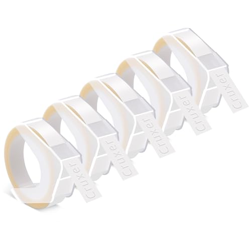Cruxer 5er-Packung Kompatibel für Dymo 3D S0898100 520101 Transparent Kunststoff Prägebändern Bänder, 9mm x 3m Schriftband Ersatz für 814580 1595GY 18577 20008CP Motex E-101 E-303 Beschriftungsger Cruxer 5er-Packung Kompatibel für Dymo 3D S0898100 520101 Transparent Kunststoff Prägebändern Bänder, 9mm x 3m Schriftband Ersatz für 814580 1595GY 18577 20008CP Motex E-101 E-303 Beschriftungsger von Cruxer