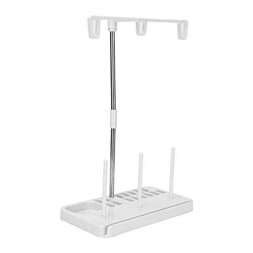 Cryfokt 3 Spulenhalter, 3 Spulen -Rack -Halter Einfach zu Montieren Gewindehalter Ständer Ein Satz für den Haushalt für Nähmaschinen (Beige) von Cryfokt