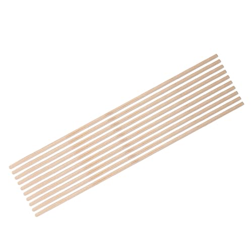 Cryfokt Holzkünste Bastelstöcke, Glatte Stick Dübel Stangenstangen Hartholzstangen Kunststangen Holzstangen 10pcs 30 Cm Lang DIY Wood Rod, Holzdübelstangen 10pcs Holzrunde Stöcke für Musikklasse für von Cryfokt