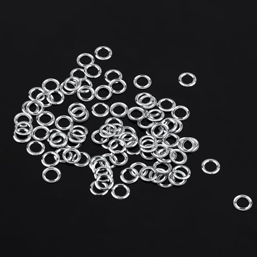 Cryfokt Leder -Loch -Loch Set, Lederhandwerk Nieten Ösen, 100 Stück (SILVER) von Cryfokt