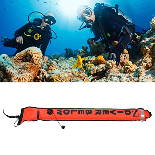 Cryfokt Tauchmarker, Tauchboje 1 PCs Oberflächenmarker Boje, 2 Farben Aufblasbare Marker für das Tauchen (Rot) von Cryfokt