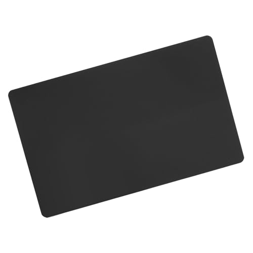 Cryfokt -Visitenkarte, Reibungslose Business Visitenkarte DIY Geschenkkarte Blank Aluminiumlegierung Blanker für Büro (BLACK) von Cryfokt