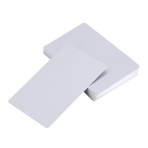 Cryfokt -Visitenkarte, Reibungslose Business Visitenkarte DIY Geschenkkarte Blank Aluminiumlegierung Blanker für Büro (SILVER) von Cryfokt