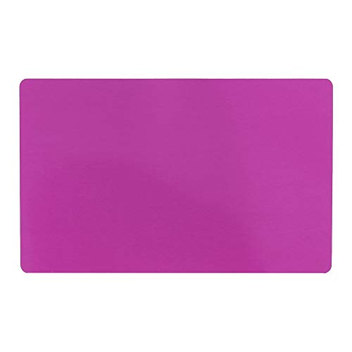Cryfokt -Visitenkarte, Reibungslose Business Visitenkarte DIY Geschenkkarte Blank Aluminiumlegierung Blanker für Büro (violett) von Cryfokt