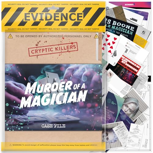 Cryptic Killers Unsolved Murder Mystery Game - Cold Case Files Investigation - CRYPTIC KILLERS - Detektivhinweise/Beweise - Lösen Sie das Verbrechen - Für Einzelpersonen, Date-Nächte & Partygruppen von Cryptic Killers