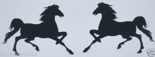 2 kleine Pferd schwarz zum Aufbügeln 2 kleine Pferd schwarz zum Aufbügeln von CrystalsRus