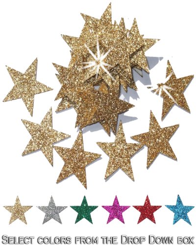 Crystal Rus Gold Schneeflockenaufkleber Deko | 48 Stk. | 25 mm | Aufkleber Schneeflockenaufkleber für Textilien | Weihnachten fensterbilder Winter von CrystalsRus