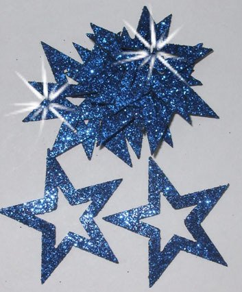 48 Fabric Glitter 35 mm Stern Outline zum Aufbügeln blau 48 Fabric Glitter 35 mm Stern Outline zum Aufbügeln blau von CrystalsRus