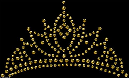 Bügelbild, Diadem aus Strasssteinchen gold Bügelbild, Diadem aus Strasssteinchen gold von CrystalsRus