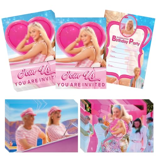 Crzyplea 12 Einladungskarten+12 Umschlag+12 Aufkleber,Einladungskarten-Set,Rosa Prinzessin Einladungskarten für Geburtstag,Partyeinladungen,Festliche Feste,Themenparty,Einladungskarten Junge/Mädchen Crzyplea 12 Einladungskarten+12 Umschlag+12 Aufkleber,Einladungskarten-Set,Rosa Prinzessin Einladungskarten für Geburtstag,Partyeinladungen,Festliche Feste,Themenparty,Einladungskarten Junge/Mädchen von Crzyplea