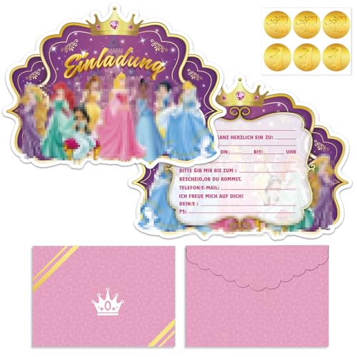 Crzyplea Prinzessin Einladungskarten Kindergeburtstag, Einladungskarten Geburtstag Madchen, 12 Deutsche Einladungskarten+12 Umschläge+12 Aufkleber, Partyeinladungen Einladungskarten Geburtstag Crzyplea Prinzessin Einladungskarten Kindergeburtstag, Einladungskarten Geburtstag Madchen, 12 Deutsche Einladungskarten+12 Umschläge+12 Aufkleber, Partyeinladungen Einladungskarten Geburtstag von Crzyplea
