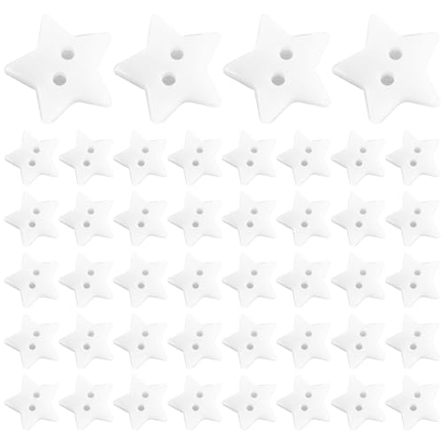 1000 PCS -Knöpfe für Kleidung, Harz niedliche Sternknöpfe mit 2 Löchern, dekorativ für Handwerk, Nähen, DIY von Csafyrt
