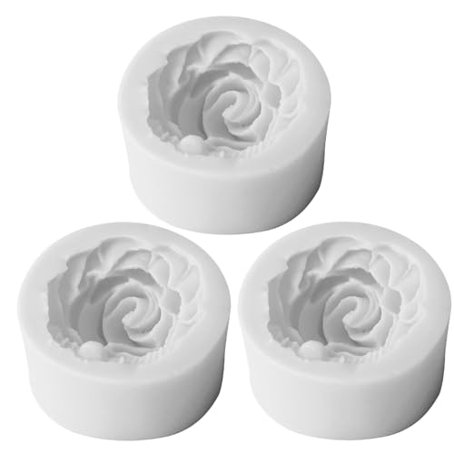 3pcs Rose Silikonform, 3D -Blumenkerze -Form, weiche, nicht stäbchen, leicht zu reinigende Silikonformen für Basteln Seifen Kerzen Pralinen Kuchen, zufällige Farbe 3pcs Rose Silikonform, 3D -Blumenkerze -Form, weiche, nicht stäbchen, leicht zu reinigende Silikonformen für Basteln Seifen Kerzen Pralinen Kuchen, zufällige Farbe von Csafyrt