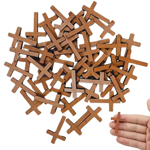50pcs kleine hölzerne Kreuze, 1,5 Zoll Mini -Kreuzperlen mit Löchern, Vintage -Anhänger Charme für DIY -Handwerksschmuck herstellen 50pcs kleine hölzerne Kreuze, 1,5 Zoll Mini -Kreuzperlen mit Löchern, Vintage -Anhänger Charme für DIY -Handwerksschmuck herstellen von Csafyrt